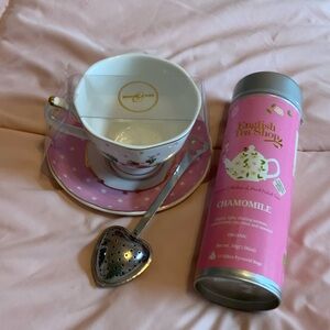 English Tea Shop Chamomile Set with Pink Cup
